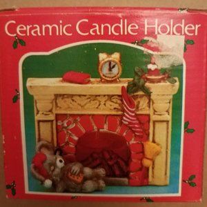 Christmas Ceramic Candle Tealight Holder.